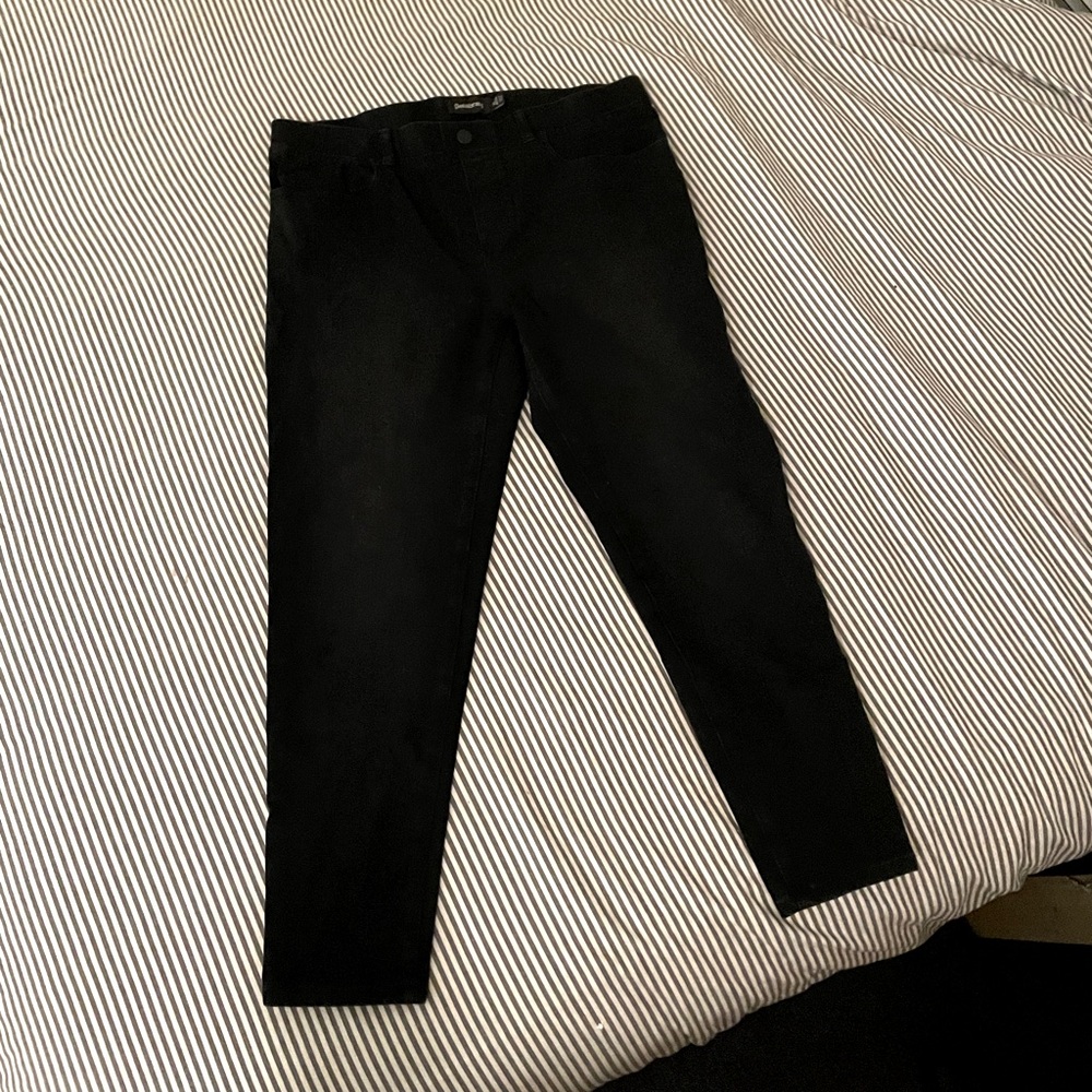 Black stretch jeans-XL petite-4 pocket